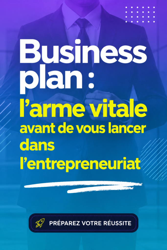 Image d'une femme travaillant sur son business plan avec un ordinateur et des notes.