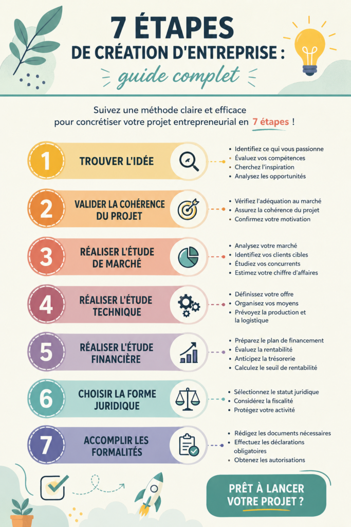 Femme souriante travaillant sur son projet d'entreprise, représentant les étapes de création d'entreprise.