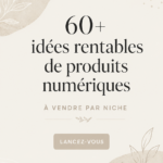 Une femme entrepreneure travaillant sur son ordinateur sur des produits numériques à vendre.
