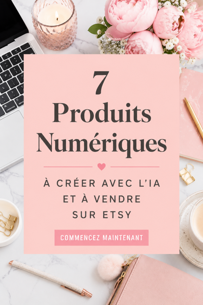 Un aperçu d'illustrations numériques réalisées avec l'IA, prêtes à être vendues sur Etsy.