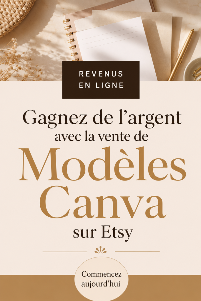 Femme travaillant sur un modèle Canva sur son ordinateur
