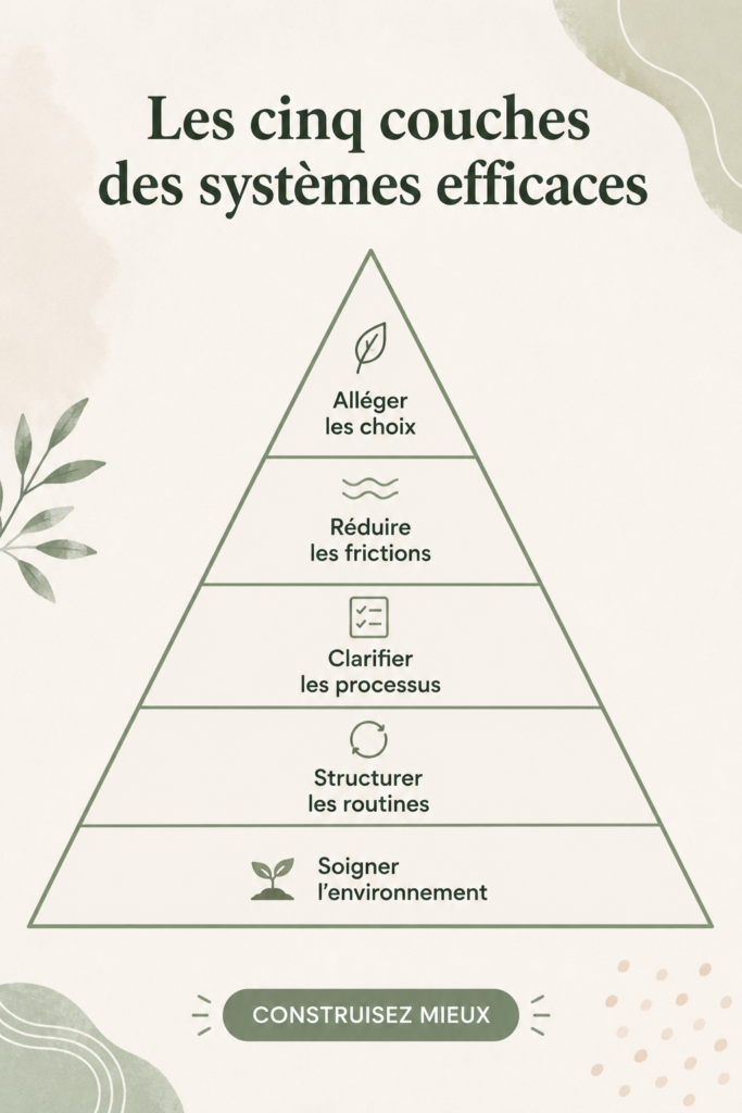 Organisation d'un intérieur avec des systèmes efficaces