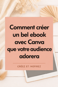 Un ebook attrayant conçu sur Canva mettant en valeur des éléments de design modernes.