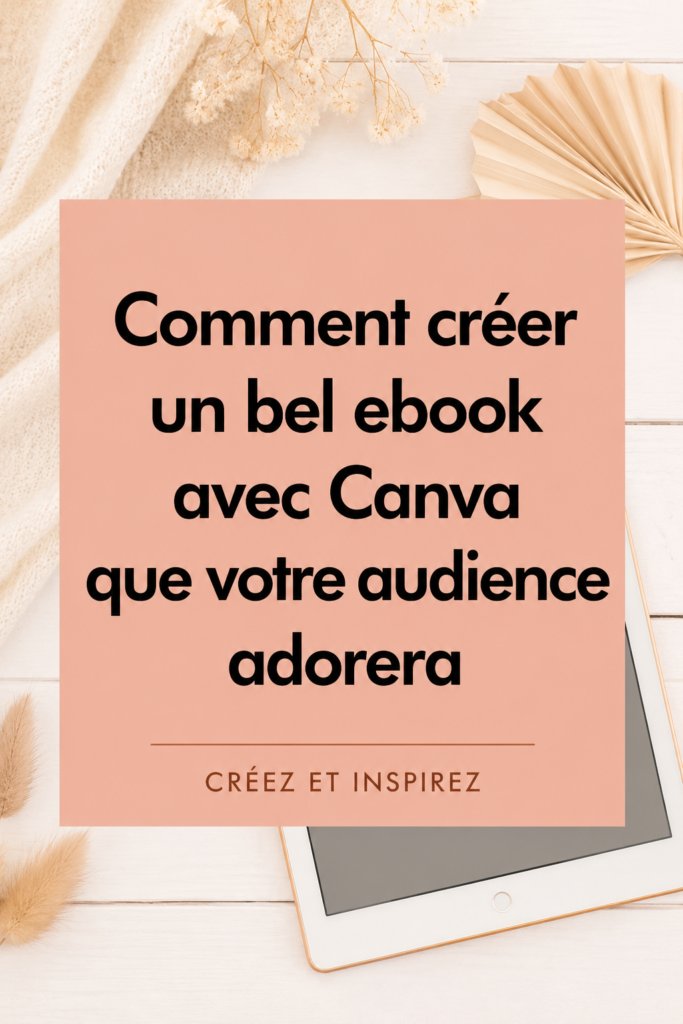 Un ebook attrayant conçu sur Canva mettant en valeur des éléments de design modernes.