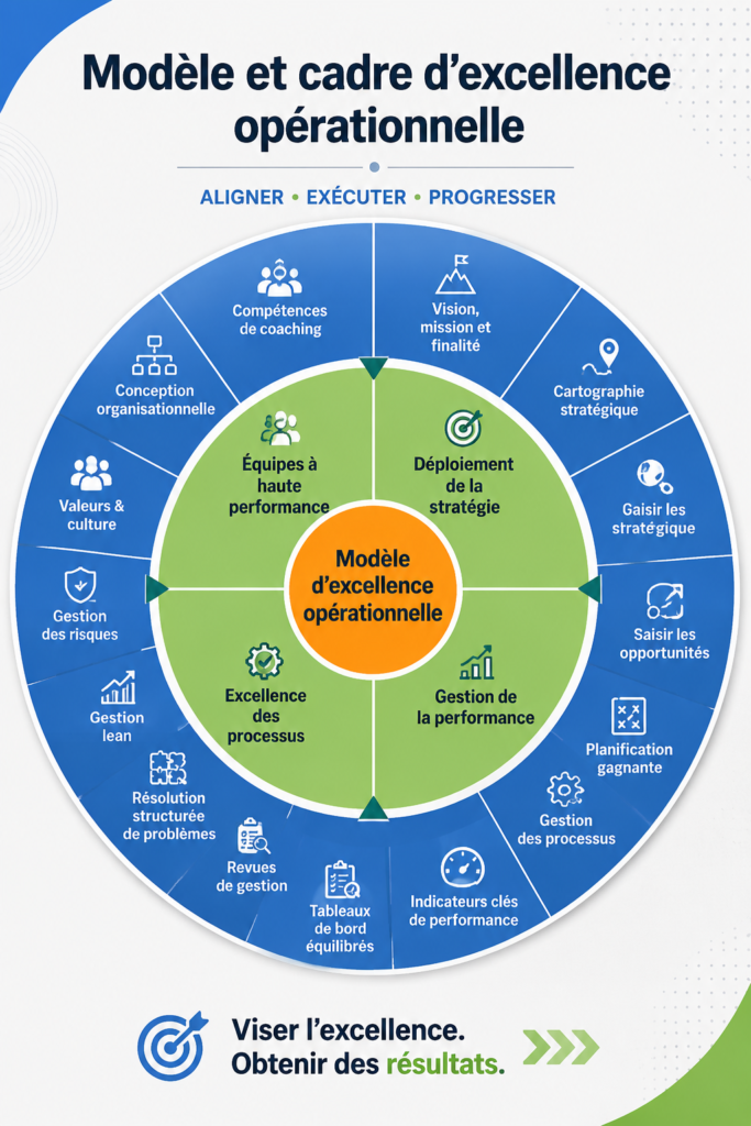 Image illustrant le concept de l'excellence opérationnelle dans un cadre professionnel.