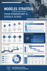 Modèles de présentation PowerPoint et Google Slides pour une communication stratégique.