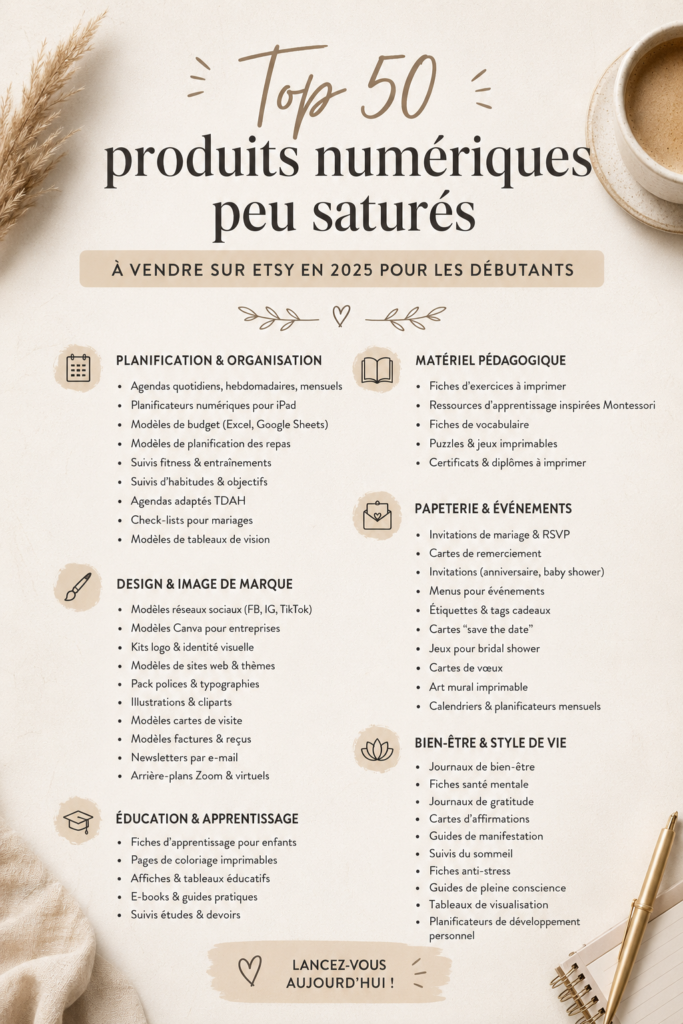Femme créant des produits numériques pour vendre sur Etsy