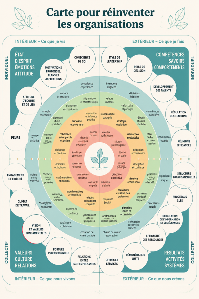 Image illustrant des concepts innovants de réinvention des organisations