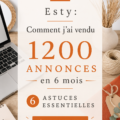 Bannière colorée d'une boutique Etsy mettant en avant des créations artisanales uniques.