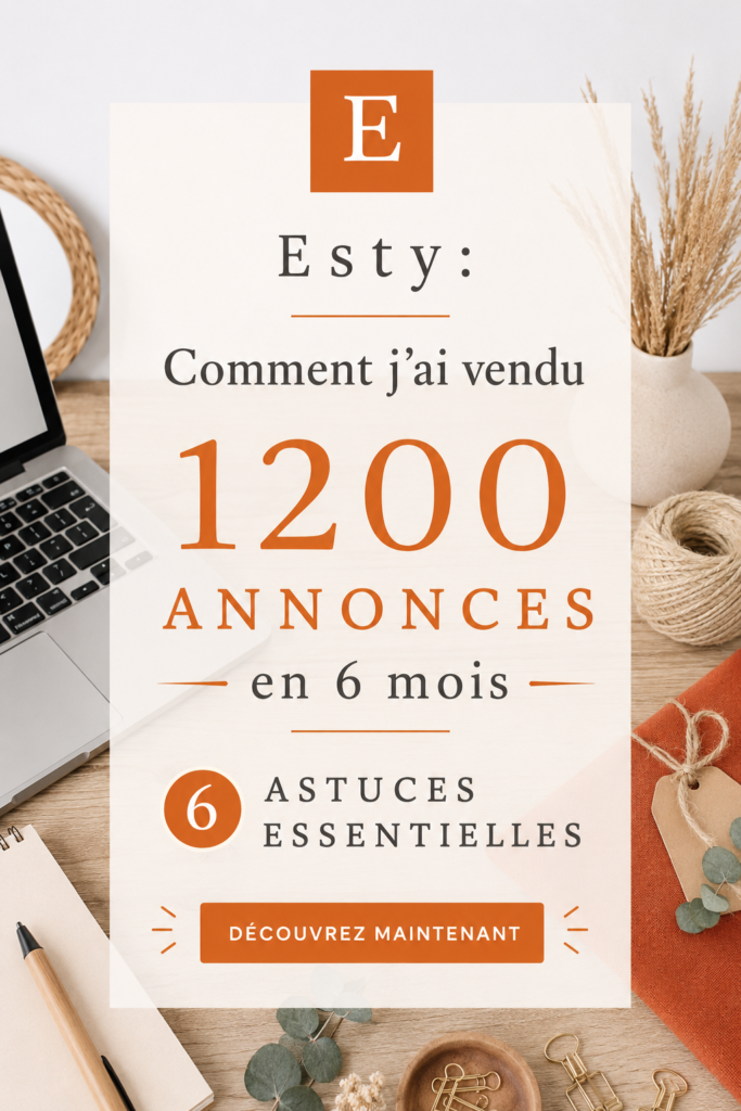 Bannière colorée d'une boutique Etsy mettant en avant des créations artisanales uniques.