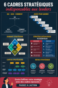 Illustration de cadres de leadership pour les managers au travail