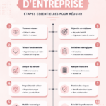 Une femme d'affaires examinant une checklist stratégique pour sa réussite professionnelle.