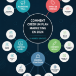 Femme en train de travailler sur un plan marketing en 2024