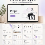 Photo de présentation d'un projet sur Notion avec des templates modernes et attractifs.