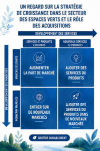 Illustration de la croissance dans l'industrie verte avec des flèches ascendantes et des symboles de durabilité