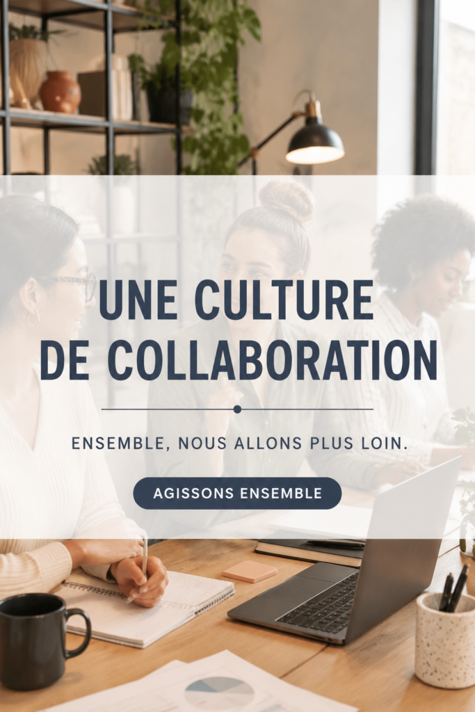 Équipe de femmes travaillant ensemble sur un projet, illustrant la collaboration.