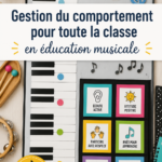 Une classe de musique engagée avec un enseignant et des élèves travaillant ensemble.