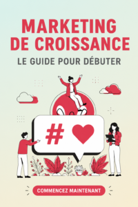Visuel représentant le concept de growth marketing avec des graphiques et des données.
