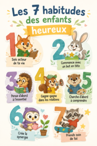 Enfants jouant ensemble dans un environnement heureux et épanouissant.