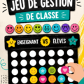 Un enseignant et ses élèves jouant à un jeu de gestion de classe