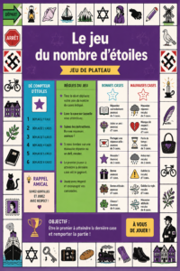 Une famille jouant au jeu de société 'Number the Stars' autour d'une table