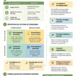 Illustration de la matrice d'Ansoff pour la croissance des entreprises.