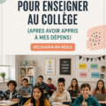 Une enseignante animant une classe de collégiens, démontrant une approche pédagogique engageante.