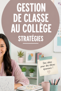 Classe de collège dynamique avec un enseignant interagissant avec les élèves