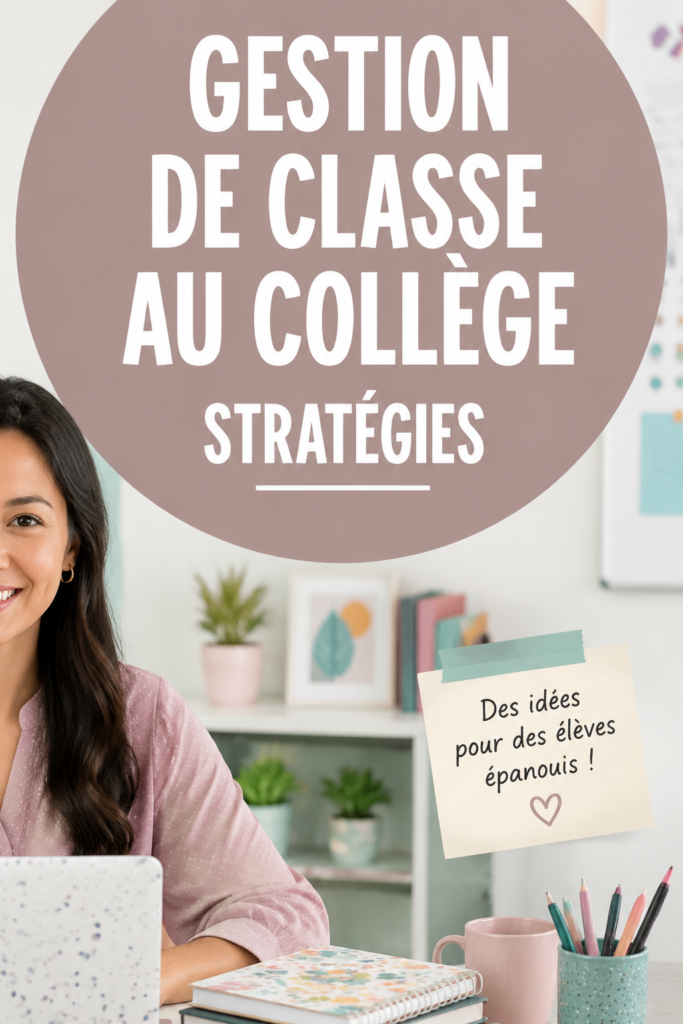 Classe de collège dynamique avec un enseignant interagissant avec les élèves