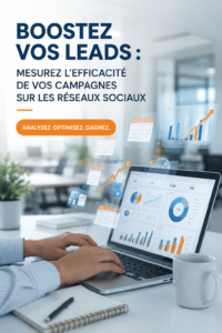 Femme réfléchissant à la stratégie d'une campagne sur les réseaux sociaux.
