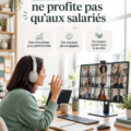 Femme travaillant à domicile sur son ordinateur, un exemple de télétravail inspirant.