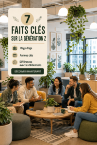 Une illustration montrant les représentants de la Génération Z, mettant en avant leur spécificité dans le monde professionnel.