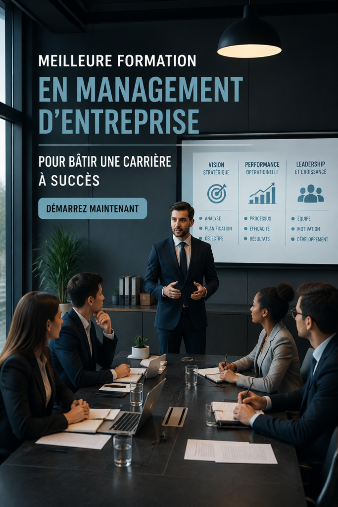 Une femme en train d'étudier un cours de gestion sur son ordinateur portable.