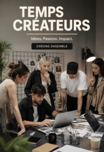 Une femme créatrice utilisant un ordinateur pour développer son contenu créatif.