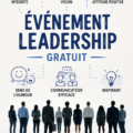 Une femme participant à un événement de leadership, échangeant avec d'autres professionnelles.