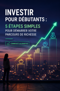 Une femme souriante consulte des documents financiers avec confiance, représentant les débuts de son parcours d'investissement.