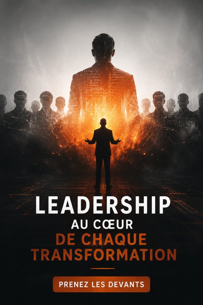 Une femme leader encourage son équipe dans un cadre de travail chaleureux, symbolisant le leadership en transformation.