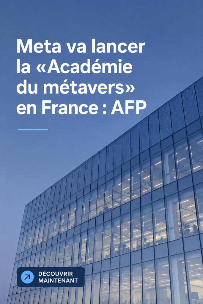 Une femme engagée dans une formation virtuelle à l'académie du métavers de Meta.