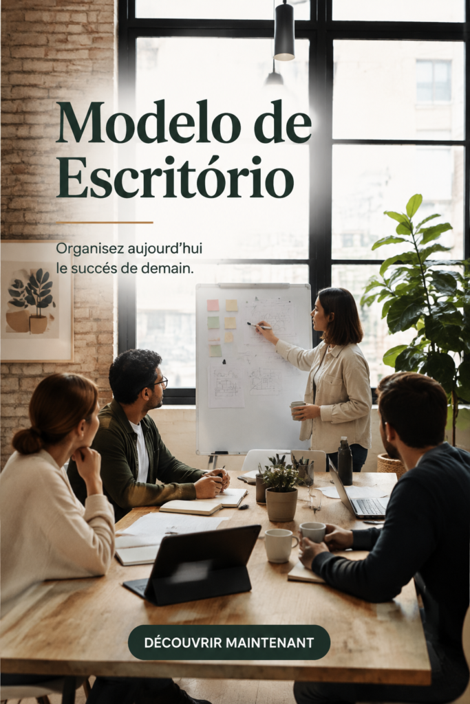 Un bureau moderne et fonctionnel avec des éléments décoratifs inspirants.