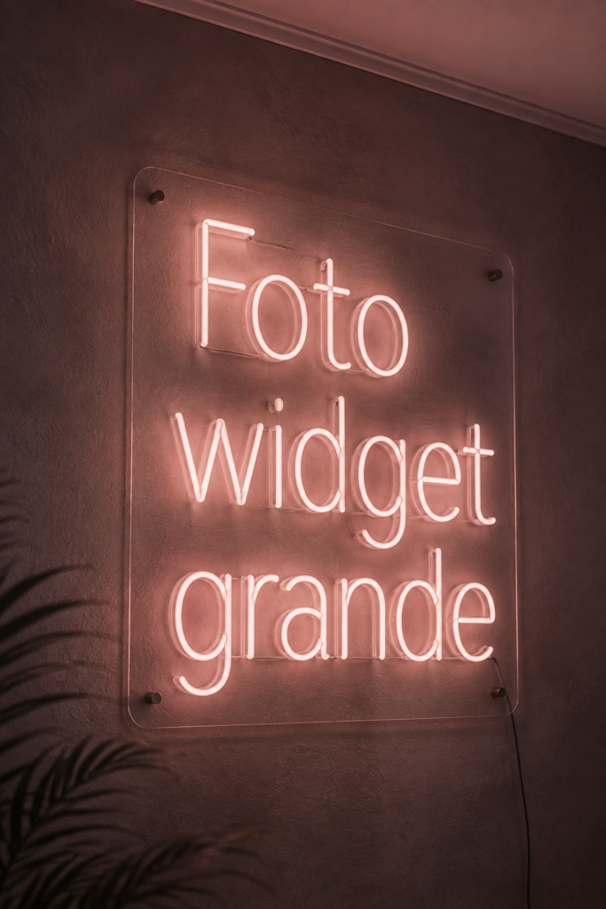 Un écran montrant un widget photo optimisé pour gérer des images.