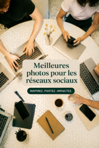 Un collage de photos de marketing sur les réseaux sociaux qui montre des produits en situation.