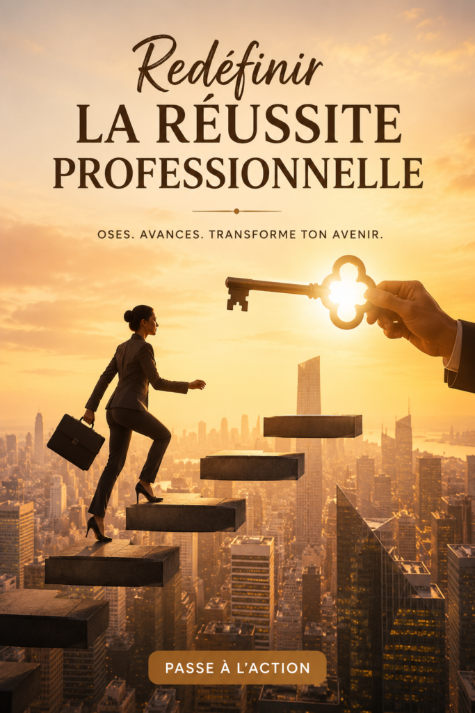 Femme réfléchissant à sa carrière tout en prenant un café, symbolisant la redéfinition du succès professionnel.