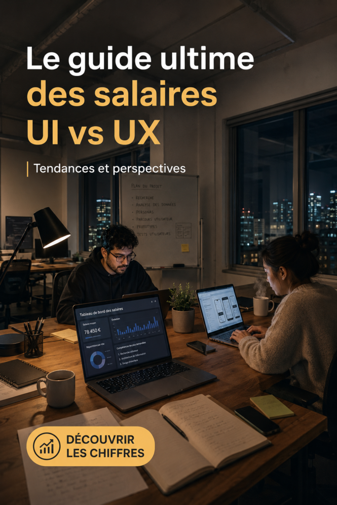 Graphique illustrant les salaires en design UX et UI