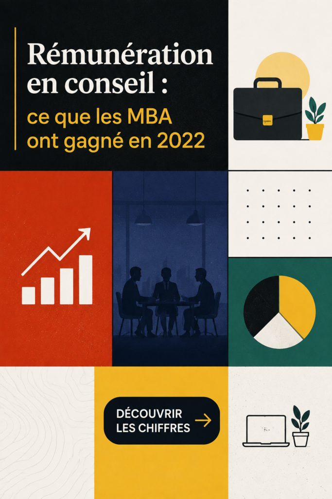 Visuel d'une femme en réunion d'affaires, symbolisant les salaires en consulting pour les diplômés MBA.