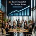 Femme d'affaires utilisant Fiverr Pro pour trouver des experts qualifiés pour son projet.