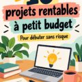 Une femme souriante contemplant des idées de business à petit budget.