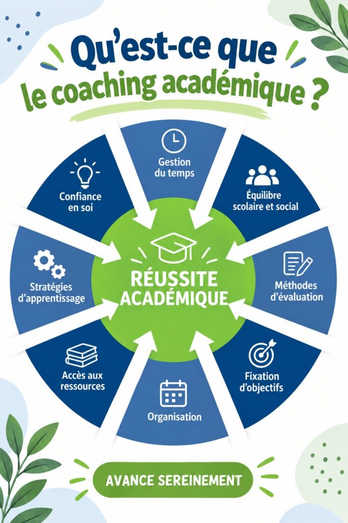 Une femme en train de discuter avec un coach académique, symbole de soutien éducatif.