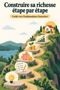 Femme souriante regardant son carnet de finances avec détermination, symbole de gestion financière.