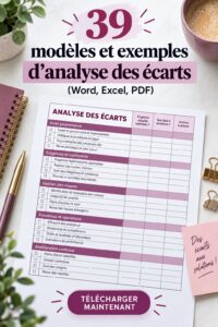 Modèles d'analyse des écarts adaptés à la gestion d'entreprise