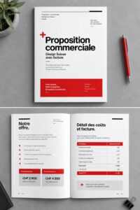 Exemple de modèle de proposition professionnelle avec design moderne